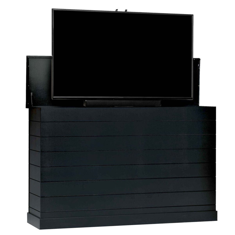 Grand meuble télé d'extérieur pour téléviseur de 77 po ou moins, H 38 po x l 55 po x P 20,5 po, Black