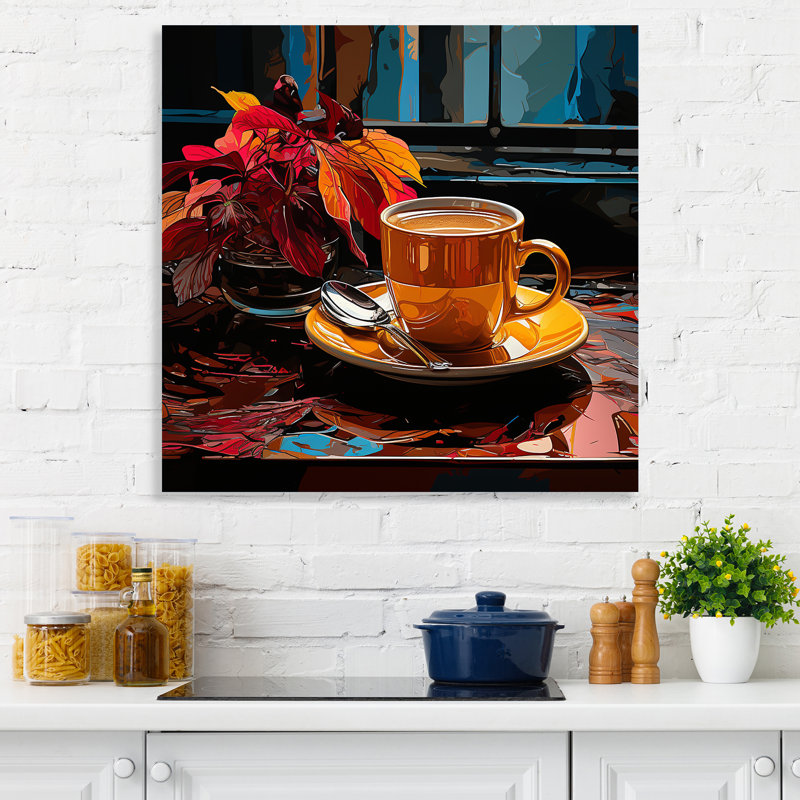 Turkish Coffee Pop Art Coffee - Art mural café, H 16 po x l 16 po x P 1 po