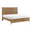 Grand lit plateforme avec coussin de revêtement amovible