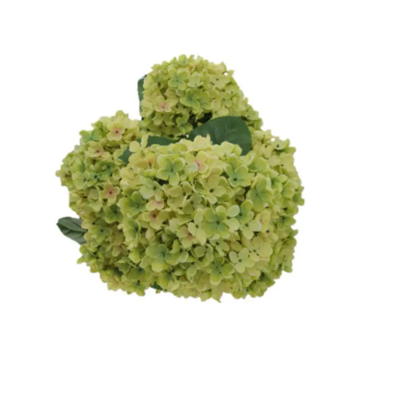 23" Artificial Light Green Potted Hydrangea Plant