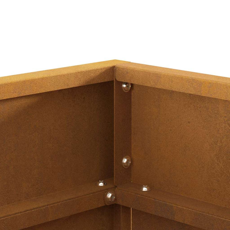 Deck Fire Pit, 38cm H x 50cm W x 50cm D, Brown