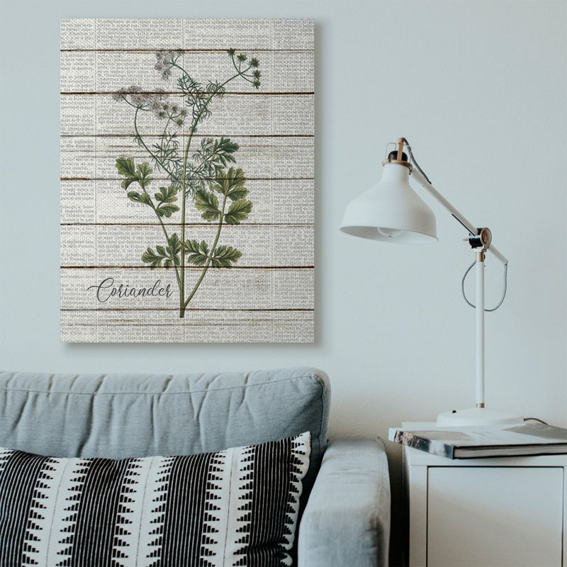« coriander rétro, salle à manger, salle à manger », impression sur toile, H 48 po x l 36 po x P 1,5 po, Toile tendue
