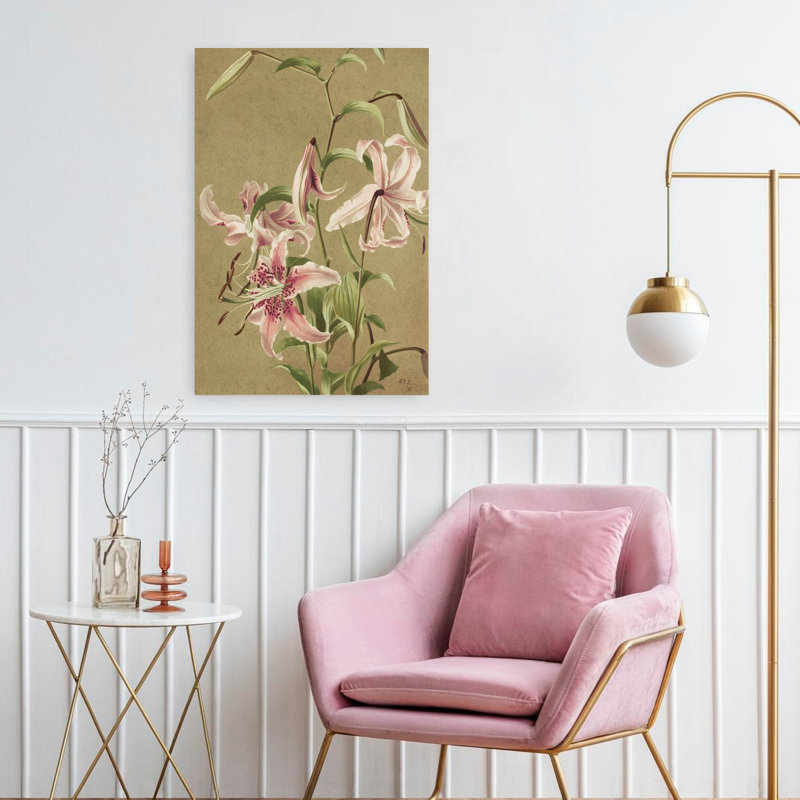 Japan Lily By Ellen Thayer Fisher Contemporary Wall Art Print, 60.96cm H x 40.64cm W