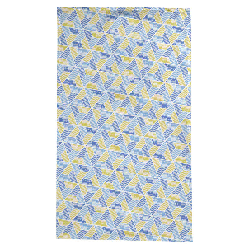 Nappe trapézoïdale Leffel, Bleu / Jaune