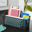 Panier déco étroit, noir (ensemble de 4)