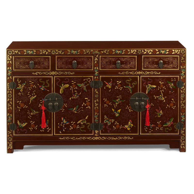Hangzhou 145cm Sideboard, Red Lacquer