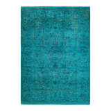 Overyed One-of-a-Kind Rectangle 4'3" X 5'10" Hand Knotted Area Rug
