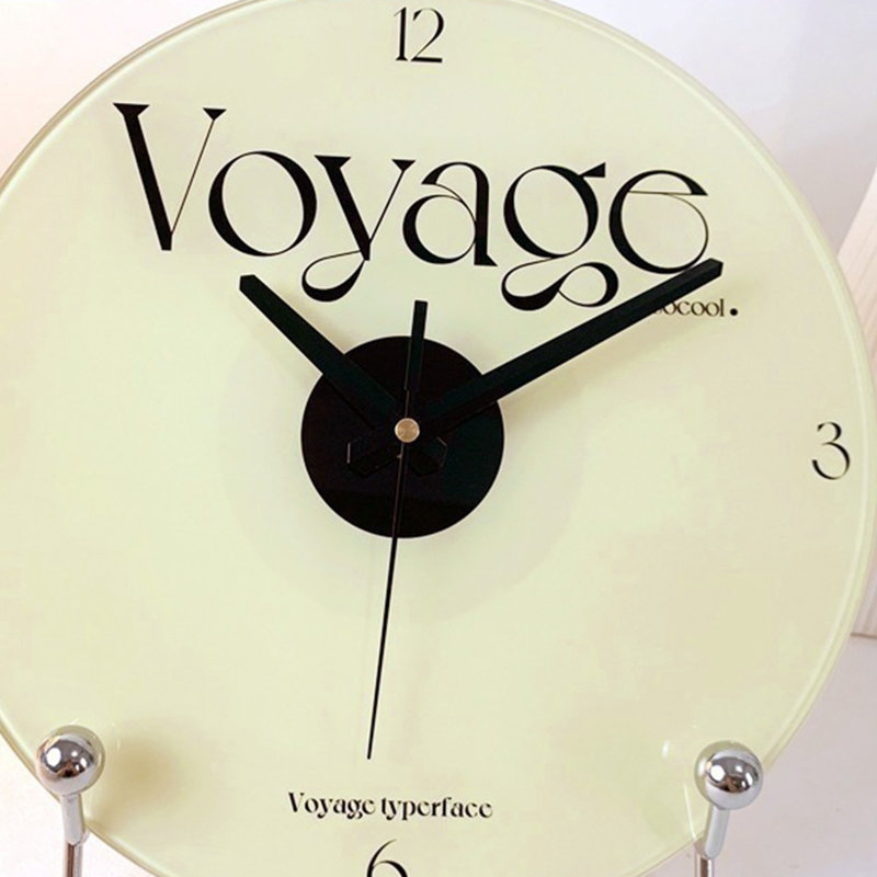 Horloge murale artistique de 30 cm (12 pouces), moderne et précise, en verre décoratif de style nordique, à suspendre dans une chambre, un salon ou un bureau (BL088)