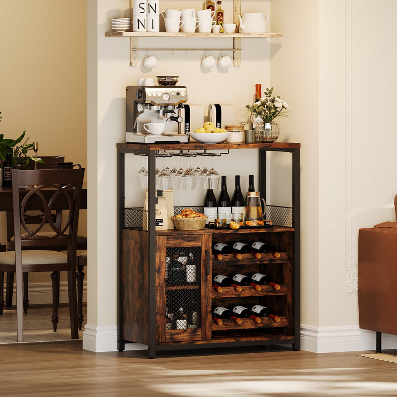Natilie Metal Bar Cart, White, Brown