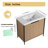 Gosby 36'' Free standing Single Bathroom Vanity With Resin Vanity Top-998686461