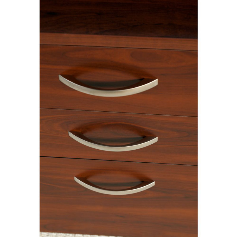 Series C 72W L Shaped Desk with Hutch and Mobile File Cabinet, Hansen Cherry/Graphite Gray
