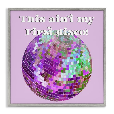 «Ain pas My First Disco», art de la giclée encadrée par Regina Moore