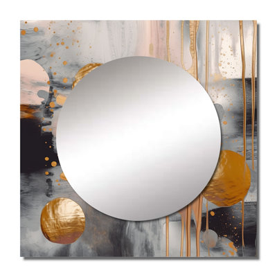 Arondell - Abstract Marble Square Mirror Wall Art For Bathroom