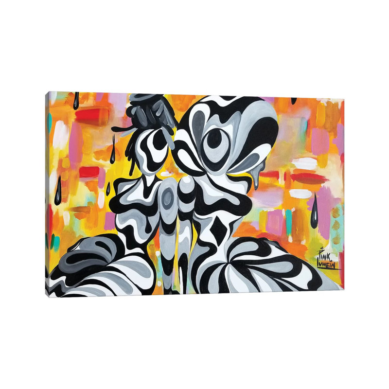 Kilowatts par Pinklomein - impression sur toile tendue, H 26 po x l 40 po x 1,5 po