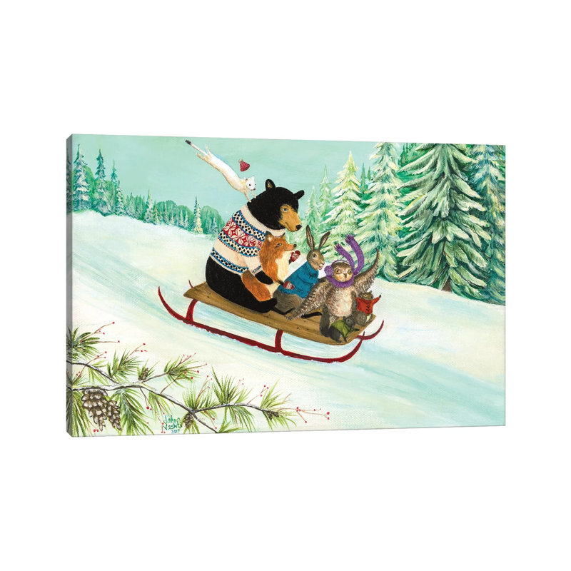 A Wintry Tantivy by Jahna Vashti - Wrapped Canvas Print, 20.32cm H x 30.48cm W x 1.905cm D