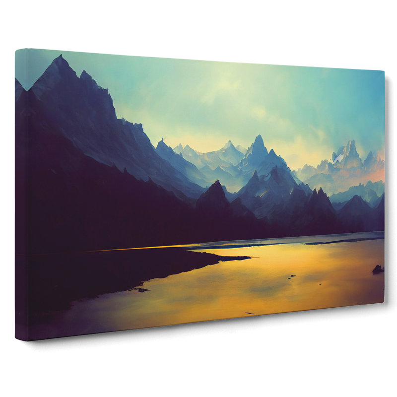 Spellbinding Mountain Landscape - Wrapped Canvas, 35cm H x 50cm W x 3cm D