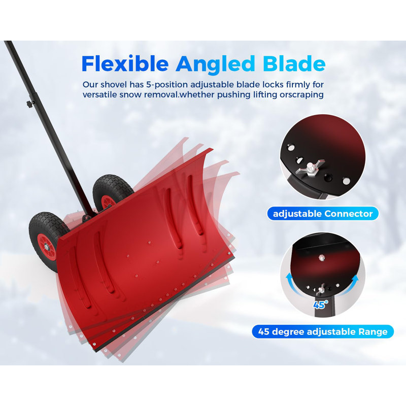 Pelle à neige sur roulettes GarveeHome