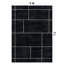 Tapis noir antidérapant Windowpane Grid-927281015