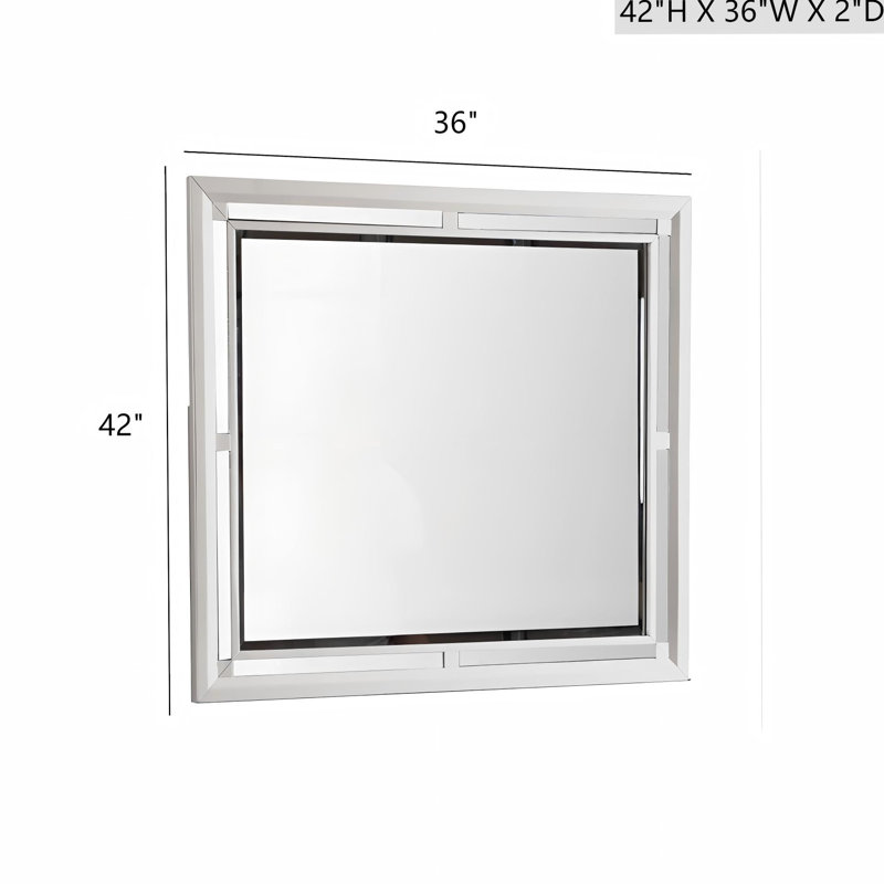 Miroir Glory Furniture Alana G6800-M, champagne argenté