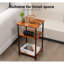 Table de bout à 3 niveaux avec pieds réglables, petite table de chevet peu encombrante pour le bureau de la chambre à coucher-114224127