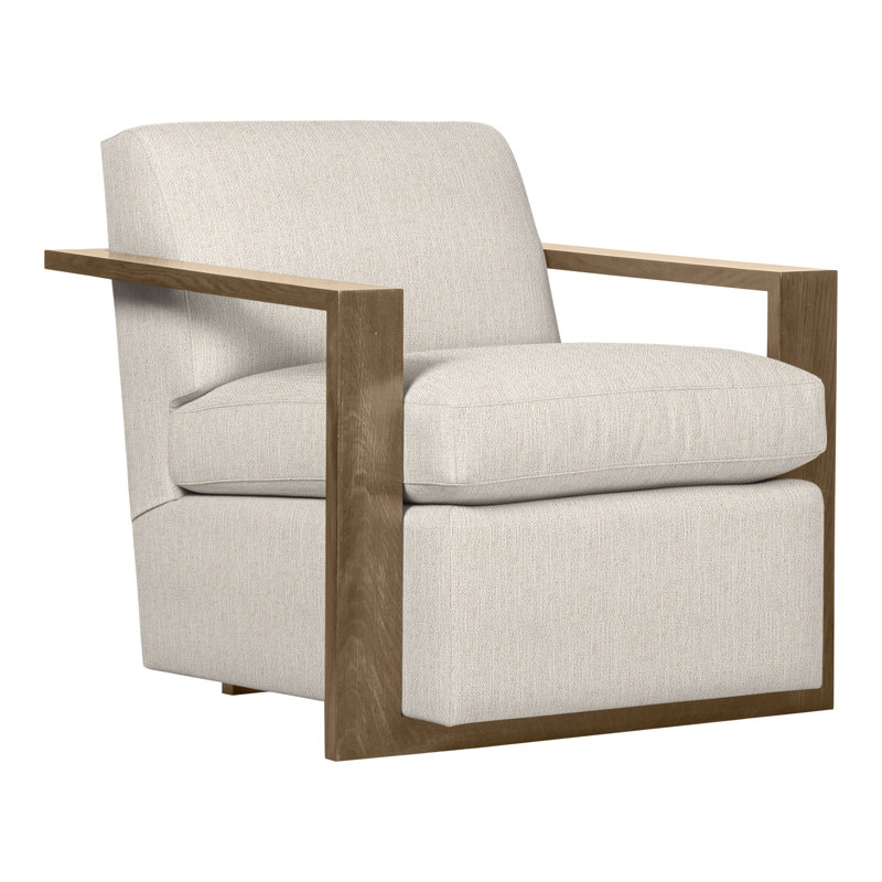 Thom Filicia Home 32" Wide Upholstered Armchair, Hampton, Instant Parchment
