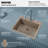 Karran Quartz 25'' X 22'' Single Bowl Drop-in Kitchen Sink-61825456