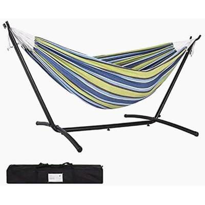 Doolittle 2 Person Canvas Classic Hammock with Stand