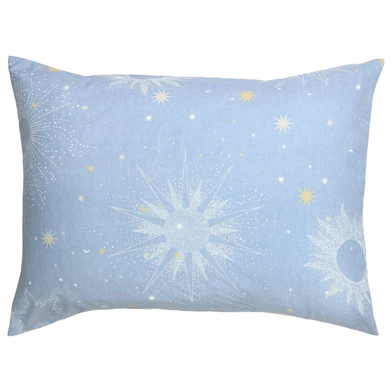 Lemon Tree Uriel Blue Comforter Set, Twin Comforter + 1 Standard Sham