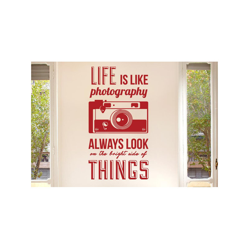 Landscape & Nature Wall Decal, Dark Red, Large