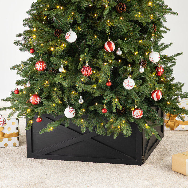 St. Ives Wood Tree Collar, Black, 10.5" H x 22" W