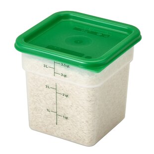 Cambro CamSquares® Classic 4 Qt. Clear Square Polycarbonate Food Storage  Container