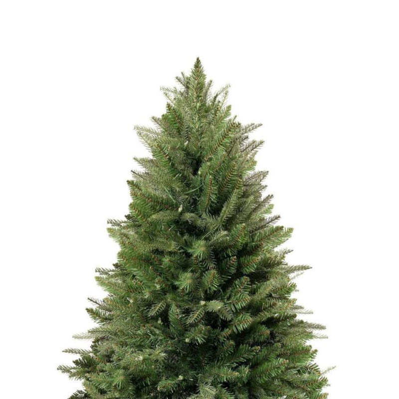 Traditional 4.5ft Prelit Artificial Christmas Tree with Warm Lights and Metal Stand