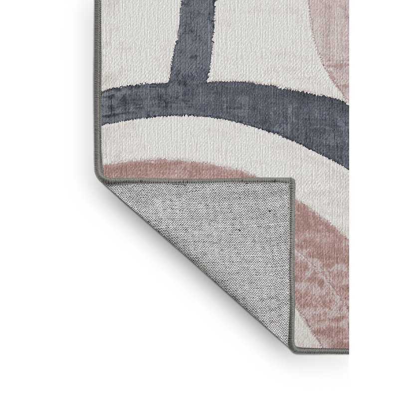 Tapis gris lavable à la machine, Rectangle 6 pi x 9 pi