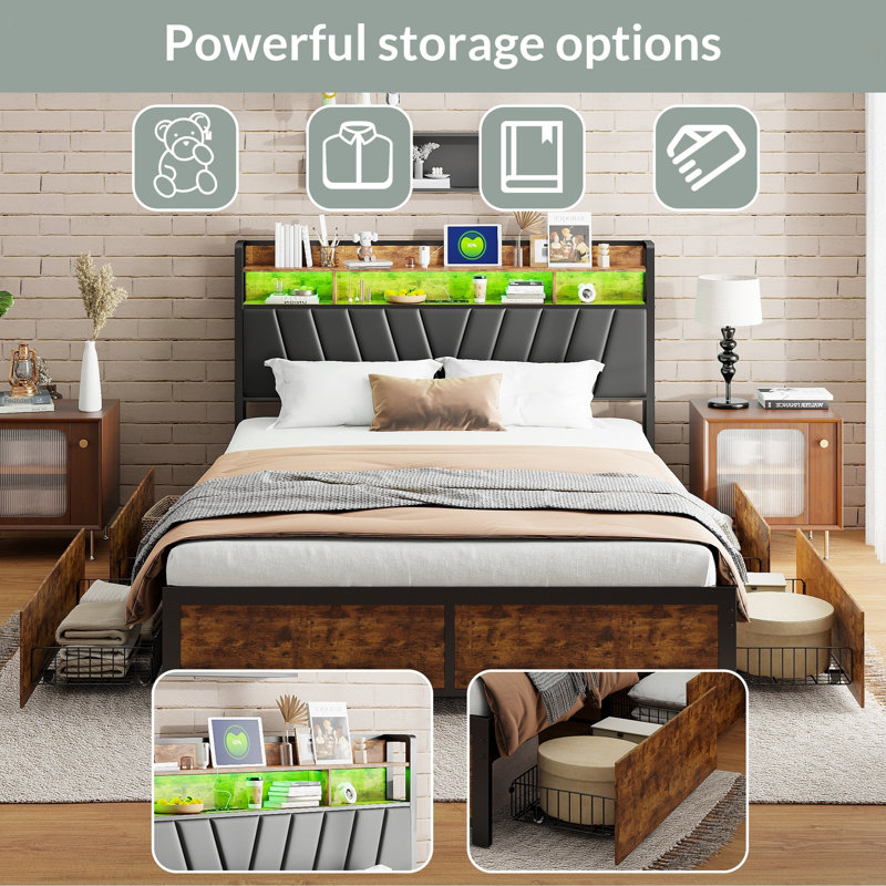 Storage Bed, Super King (6')