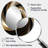 Abstract Liquid Gold And Black Spiral Swirl - Abstract Oval Decorative Mirror On Metal-681844559
