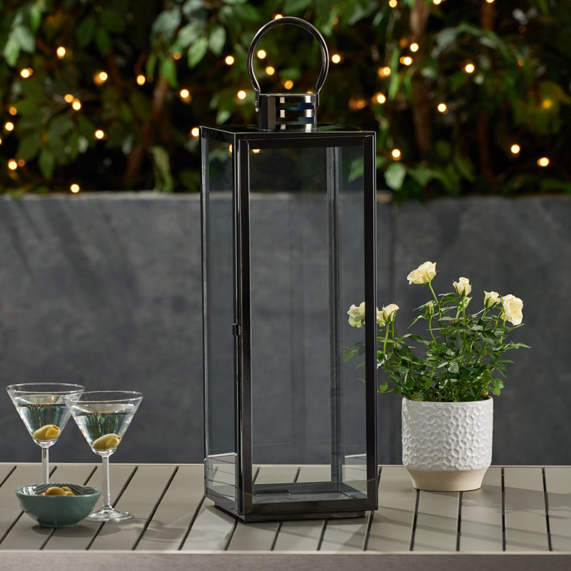 Edgecombe 23.75'' Outdoor Lantern, Black
