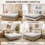 Matelas hybride de 10 po en mousse gélifiée mi-ferme, isolement des mouvements et soulagement de la pression pour un sommeil profond, certifié CertiPUR-US® et OEKO-TEX®-130376584-130376586