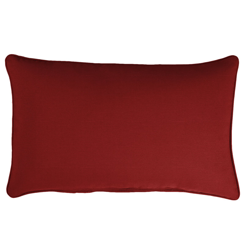Sunbrella® Outdoor Throw Pillow, Red, 13" x 20"
