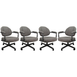 4 chaises de salle à manger pivotantes en métal - Style M-70