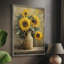 Reproduction encadrée FLORAL Series XXIV - bois massif-650193383