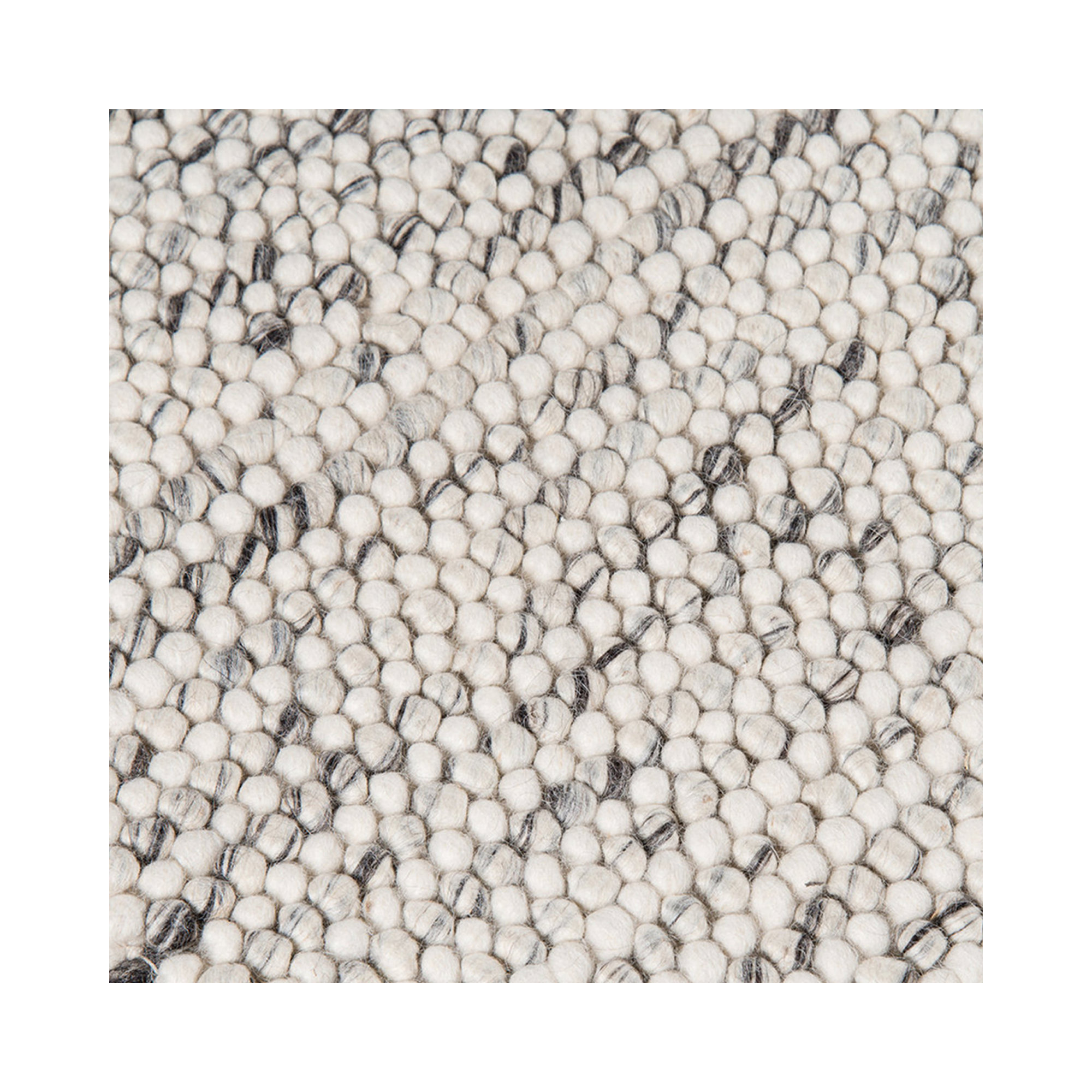Amalda Handmade Wool Ivory Area Rug, Rectangle 3' x 5'