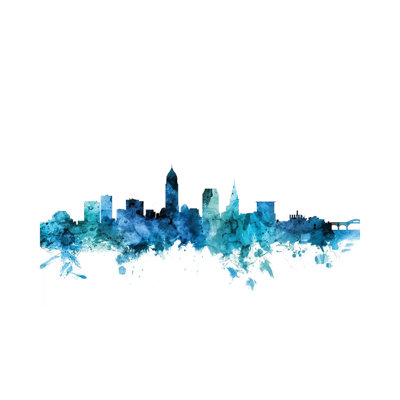 Cleveland, Ohio Skyline by Michael Tompsett - Wrapped Canvas Gallery-Wrapped Canvas Giclée