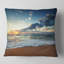 Coussin imprimé Sunrise and Glowing Waves in Ocean - Sea & Shore-29343088-29343092
