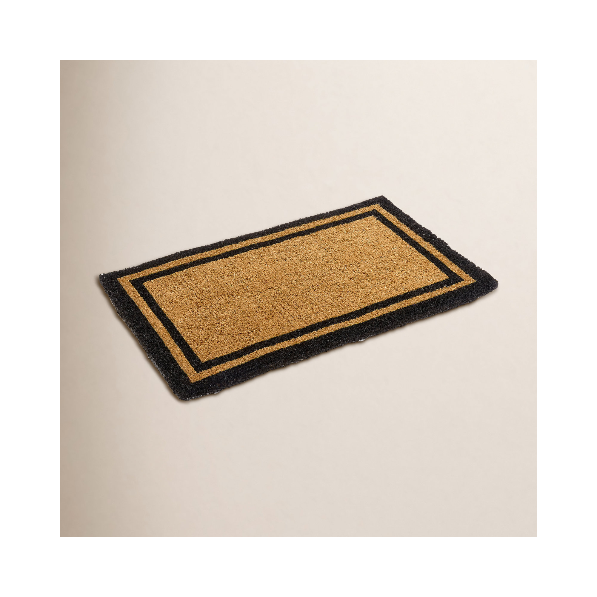Alleffra Indoor/Outdoor Doormat, Black, Rectangle 2'6" x 4'