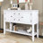 Bouldin Storage Vintage Console Table with Four Small Drawers and Bottom Shelf for Living Rooms, Ample Storage Vintage Console Table-2069923458