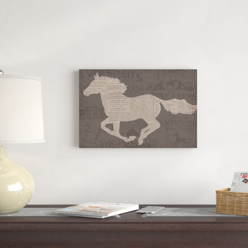 " Equine I " by James Wiens, 12" H x 18" W x 1.25" D