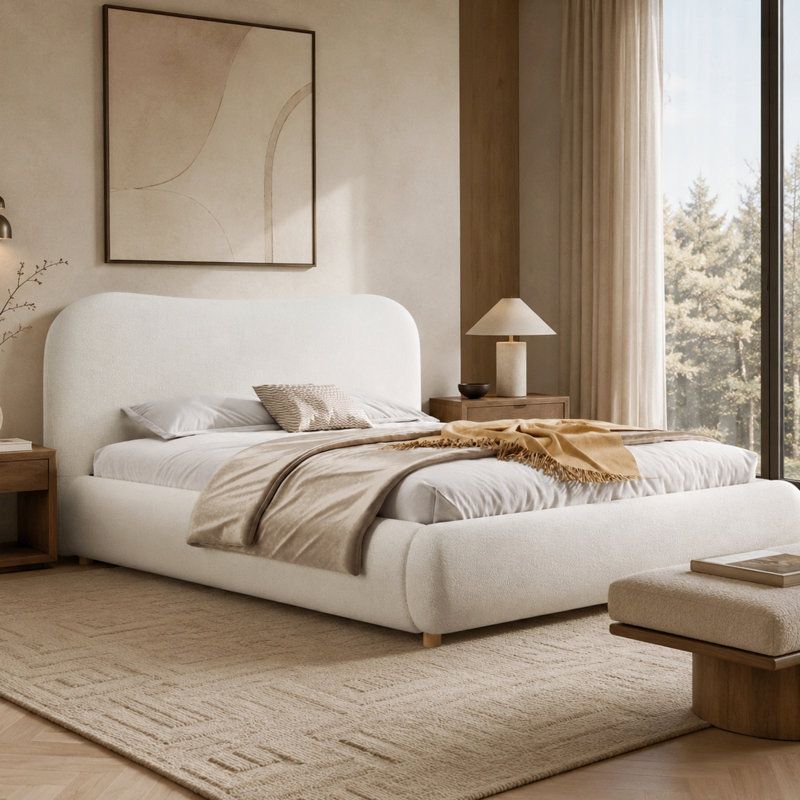 Upholstered Ottoman Storage Bed, Double (4'6)