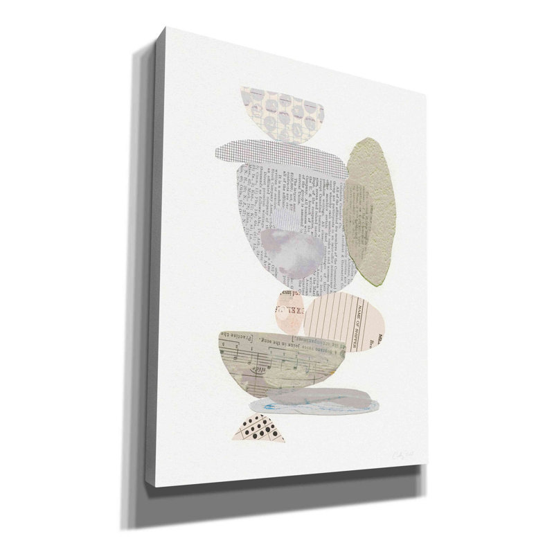 «Ebern Designs Whimsy VI Neutral» par Courtney Prahl - impression sur toile tendue, H 54 po x l 40 po x P 1,5 po