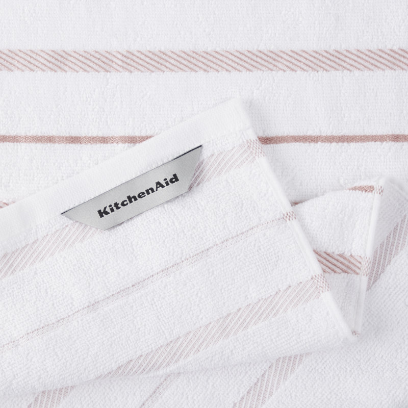 Ensemble de 4 serviettes de cuisine KitchenAid Albany, Pink