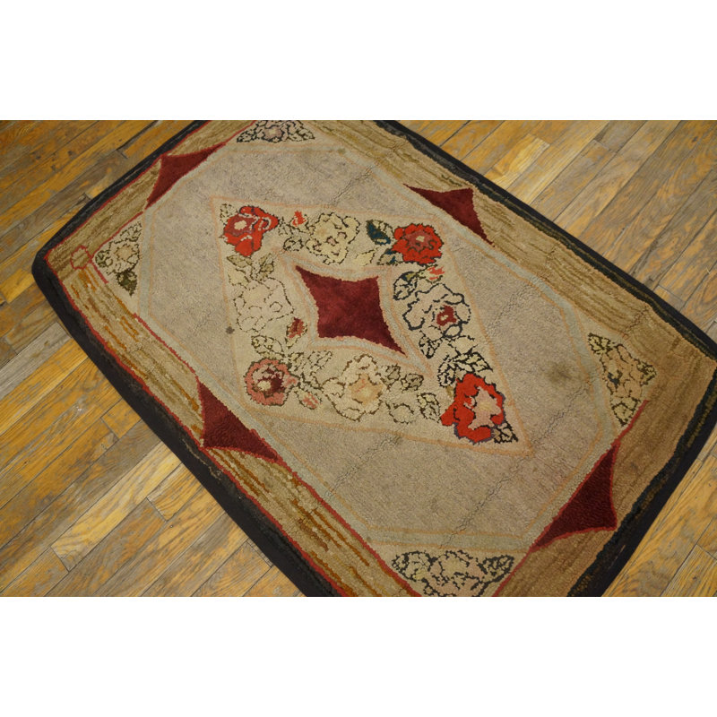 Hand Knotted Wool Geometric Area Rug